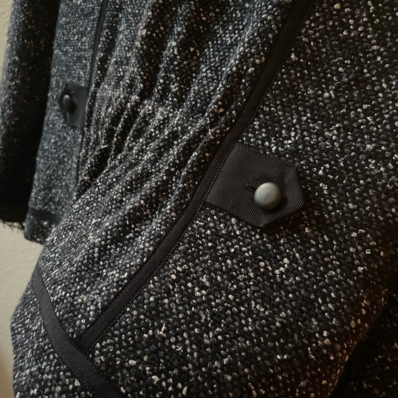 Rebecca Taylor Tweed Blazer with Lace and Detailed Piping, Rouched back - Picture 10 of 10